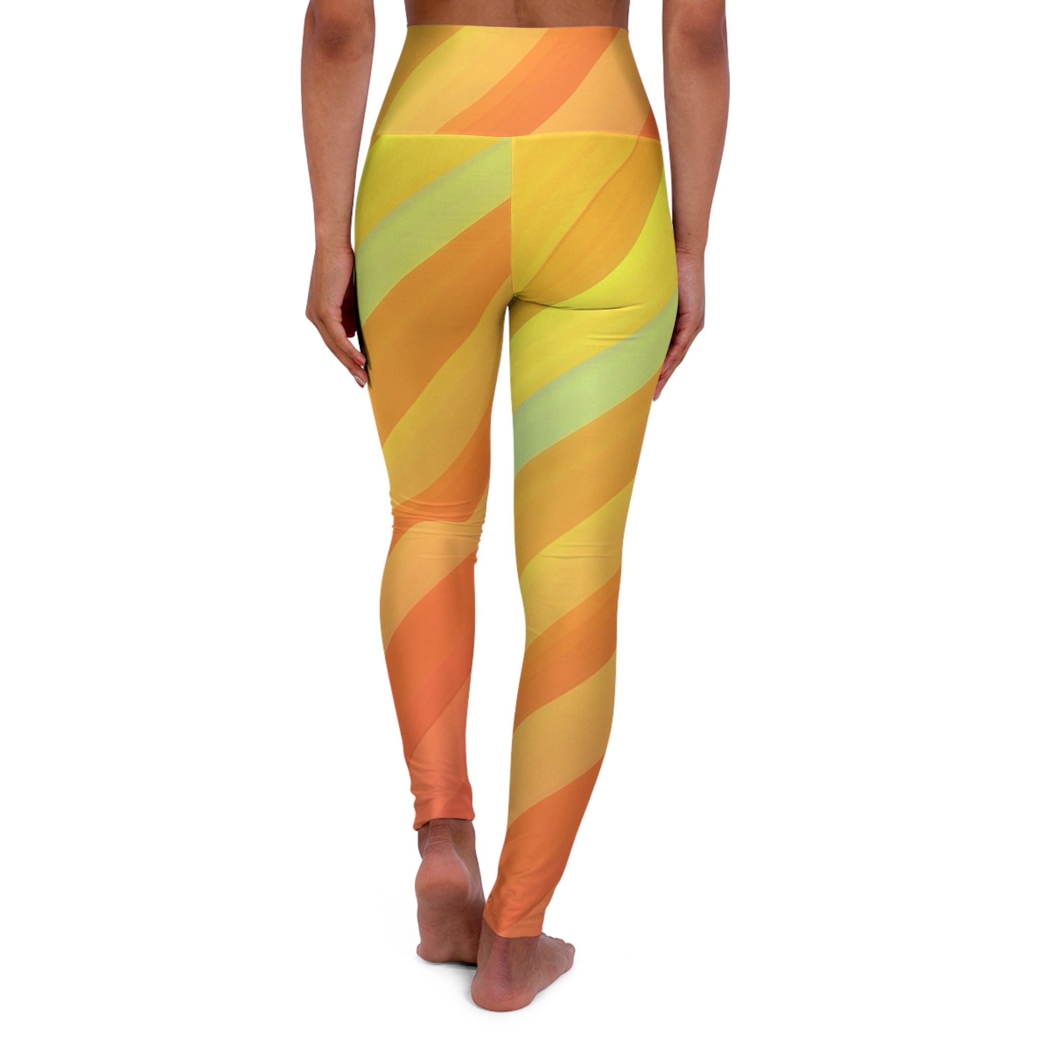 High Waisted Yoga - Solar Flare