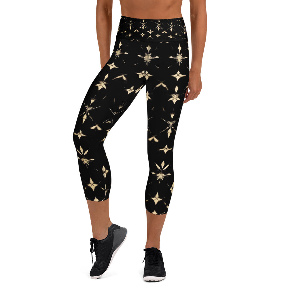 Yoga Capri Leggings - Starbust