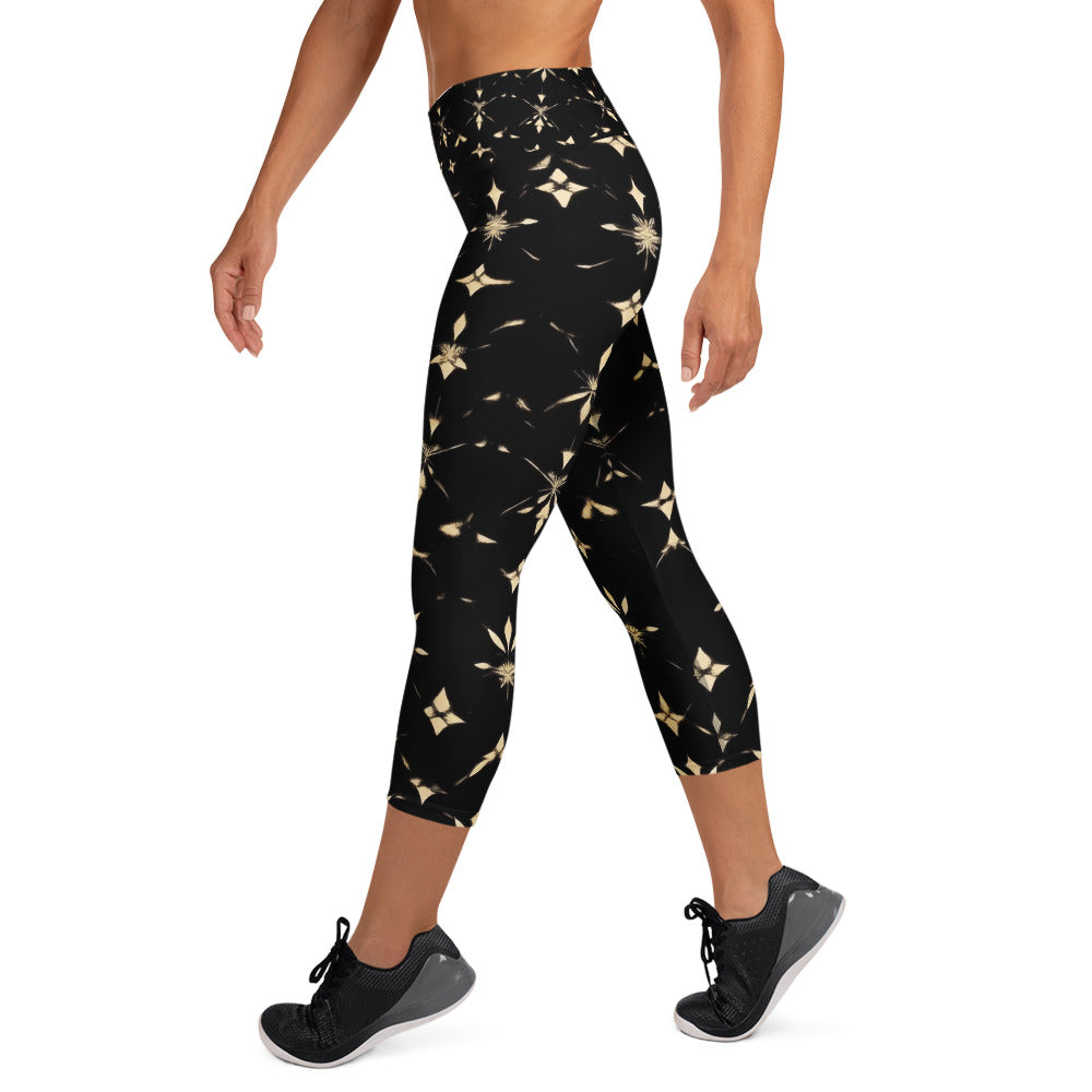 Yoga Capri Leggings - Starbust