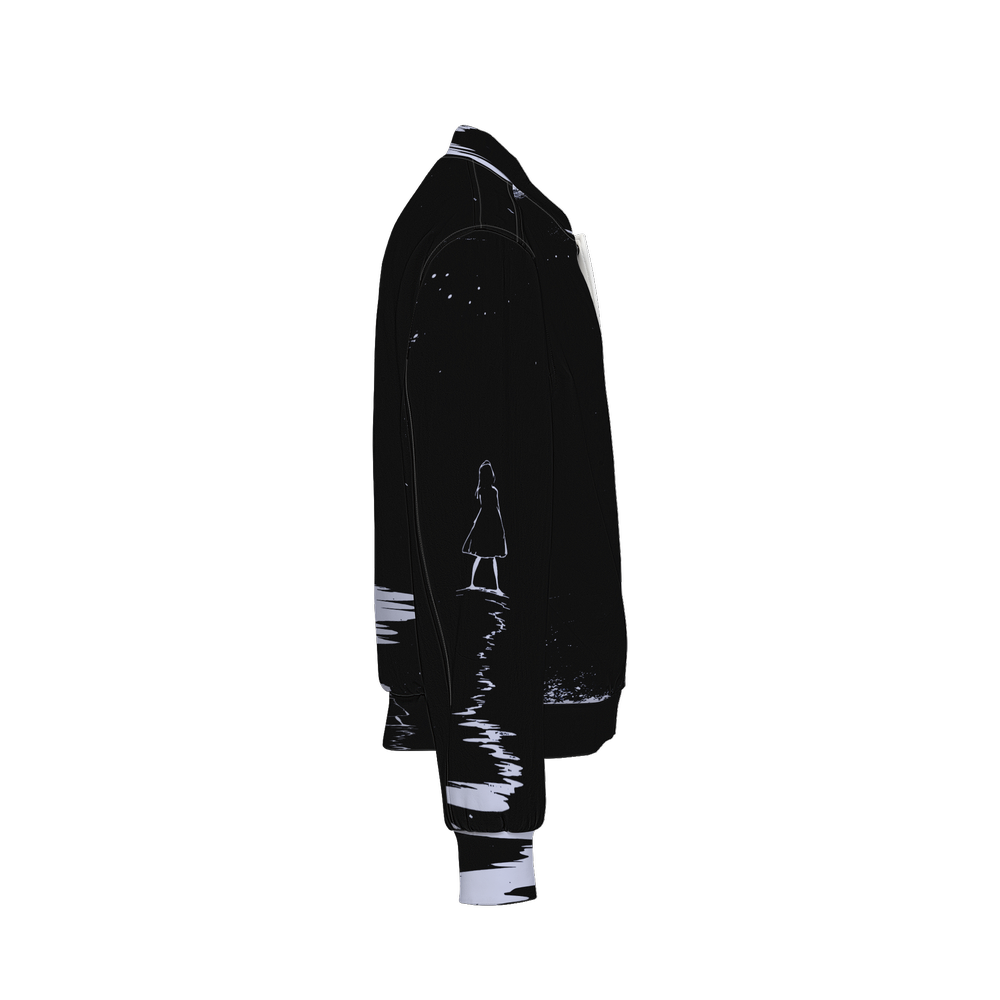 Unisex Bomber Jacket - Moonlit Path