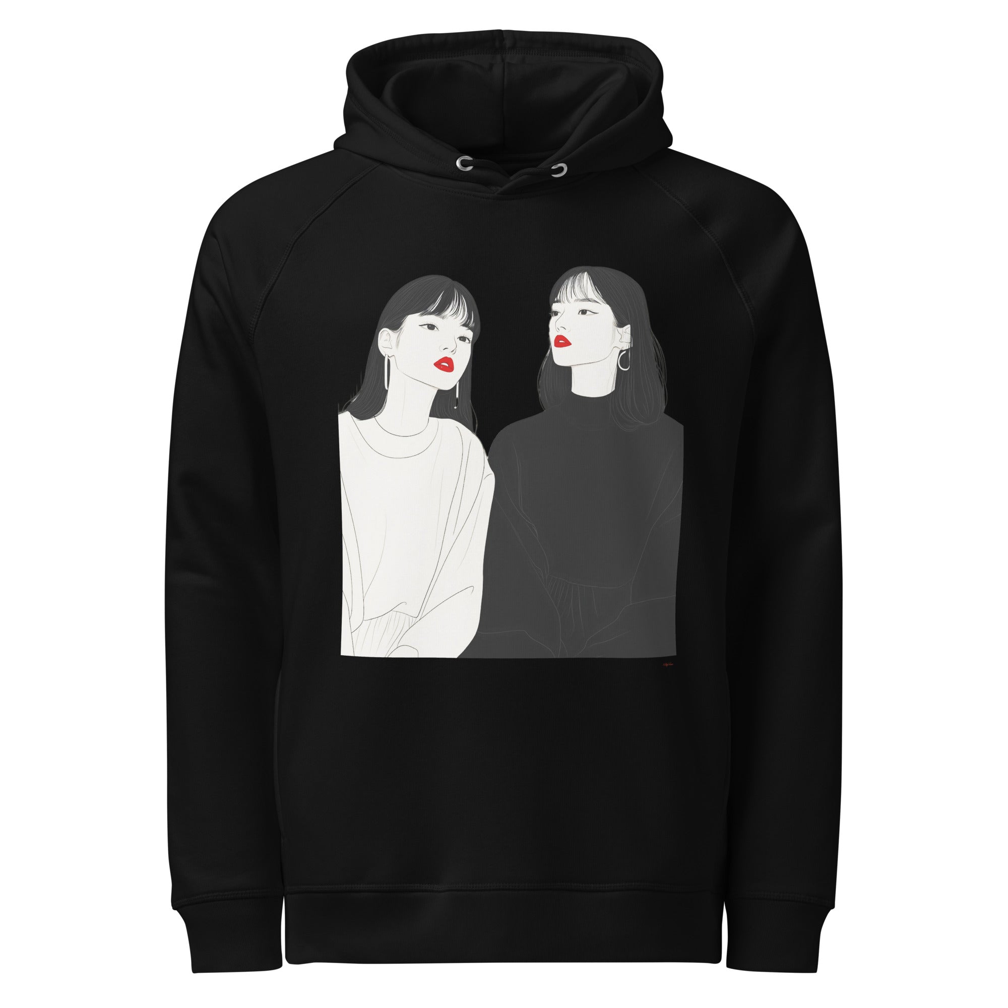 Unisex organic side pocket hoodie