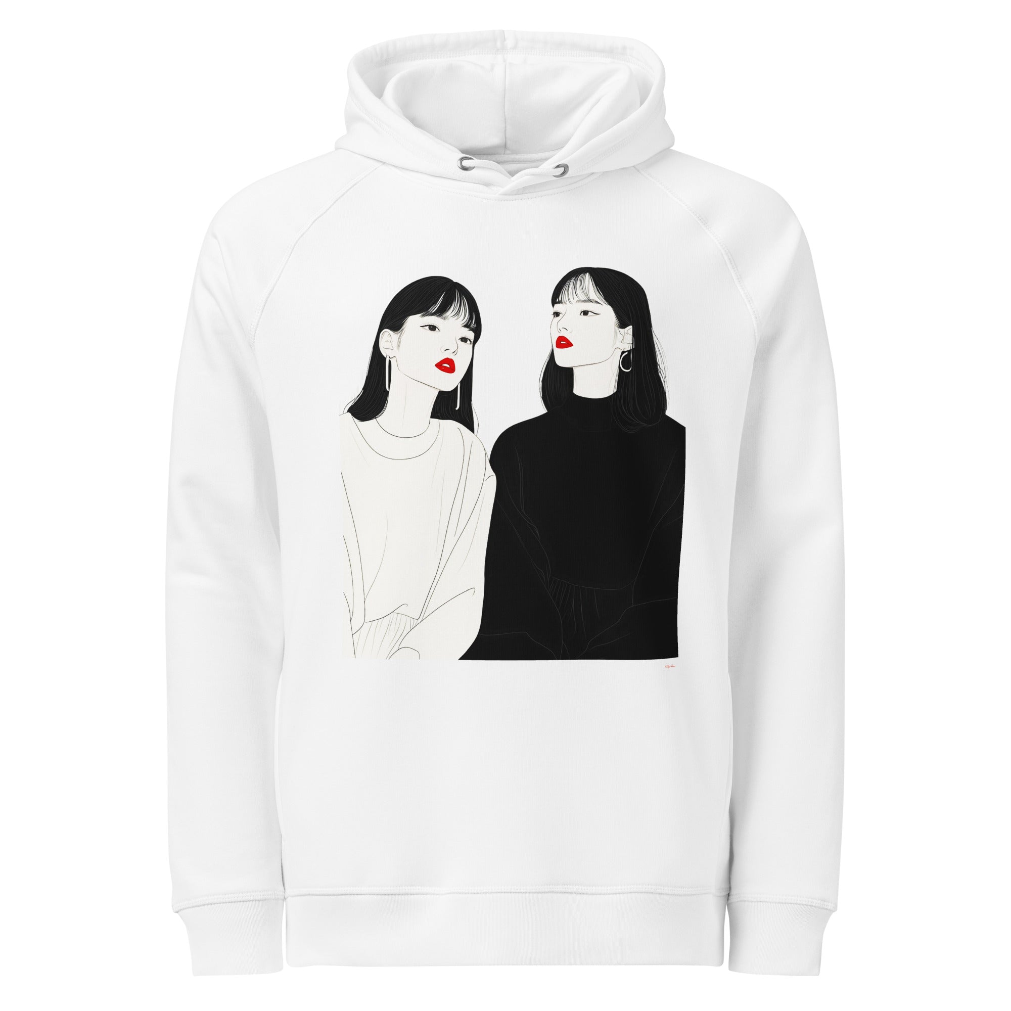 Unisex organic side pocket hoodie